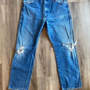 Wrangler Men's Straight Fit Denim Jeans